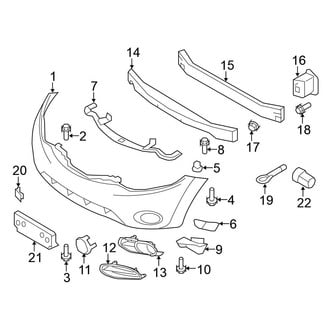 Nissan OE - Front Bumper - Bumper & Components (Exclusive / LE / Platinum Edition / S / SL / SV)