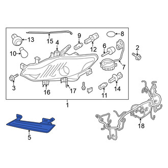 Nissan OE - Front Right Headlight Mounting Panel