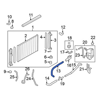 Nissan OE - Upper Radiator Coolant Hose