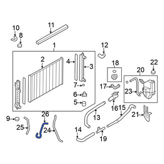 Nissan OE - Lower Automatic Transmission Oil Cooler Hose