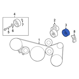 Nissan OE - Left Accessory Drive Belt Idler Pulley