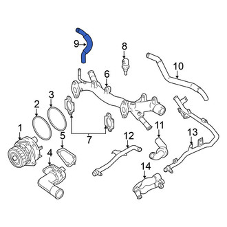 Nissan OE - Upper Radiator Coolant Hose