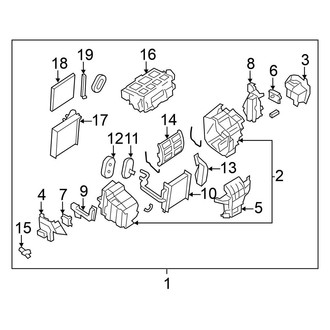 Nissan OE - Air Conditioner & Heater - Heater Components
