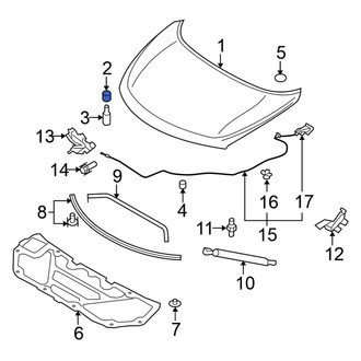 Nissan OE - Front Hood Stop Buffer