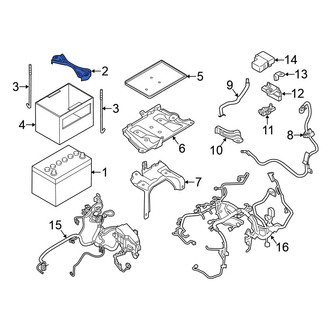 Nissan OE - Battery Hold Down