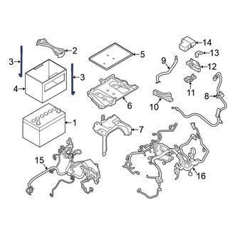 Nissan OE - Left Battery Hold Down Stud