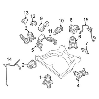 Nissan OE - Engine / Transaxle - Engine & Transmission Mounting (FWD)