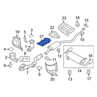 Nissan OE - Front Exhaust Heat Shield