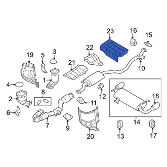 Nissan OE - Rear Floor Pan Heat Shield