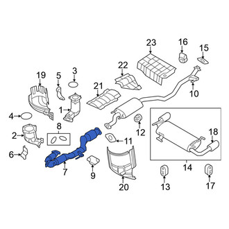 Nissan OE - Left Catalytic Converter