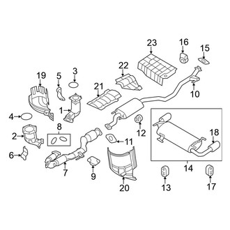 Nissan OE - Exhaust System - Exhaust Components