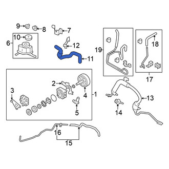 Nissan OE - Power Steering Return Hose