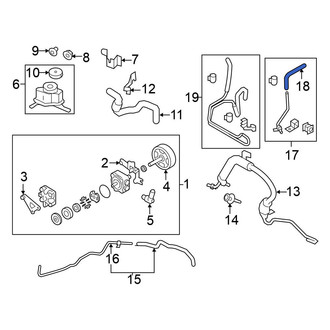 Nissan OE - Power Steering Return Hose