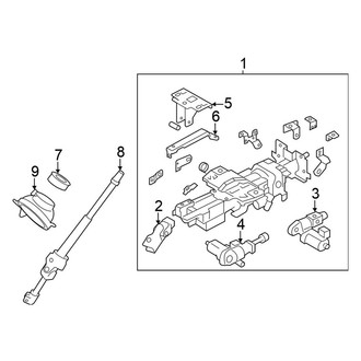 Nissan OE - Steering Column Assembly (With Power), (Sport Utility)