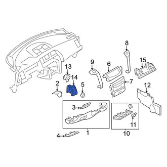 Nissan OE - Left Dashboard Air Vent