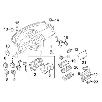 Nissan OE - Instrument Panel - Cluster & Switches