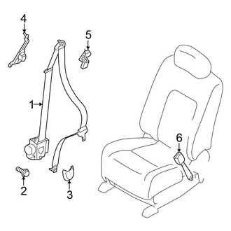 Nissan OE - Restraint Systems - Front Seat Belts (Sport Utility)