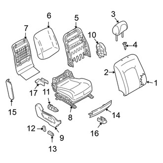 Nissan OE - Seats & Tracks - Passenger Seat Components (With Power), (Sport Utility)