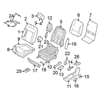 Nissan OE - Seats & Tracks - Driver Seat Components (With Power), (Sport Utility)