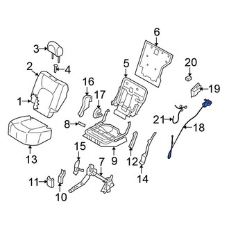 Nissan OE - Left Folding Seat Release Cable