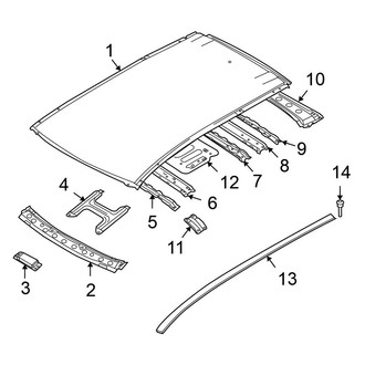 Nissan OE - Roof & Components (W/O Sunroof), (Sport Utility)