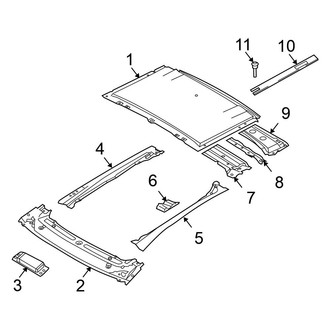 Nissan OE - Roof & Components (With Sunroof)