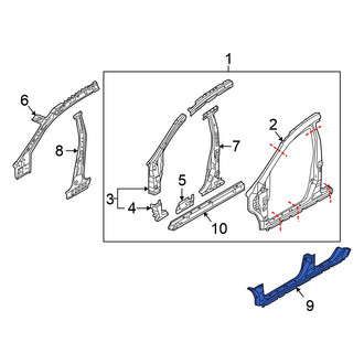 Nissan OE - Left Outer Rocker Panel