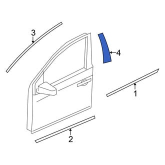 Nissan OE - Front Left Lower Black Out Tape