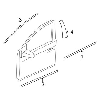 Nissan OE - Front Door - Exterior Trim (Sport Utility)