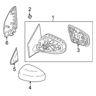 Nissan OE - Front Door - Outside Mirrors (Exclusive / LE / Platinum Edition / S / SL / SV)