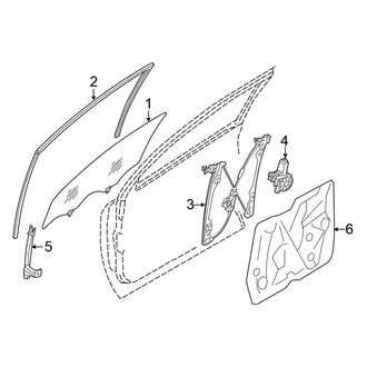 Nissan OE - Front Door - Glass & Hardware