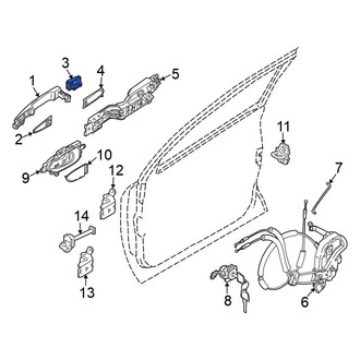 Nissan OE - Front Left Exterior Door Handle Cover