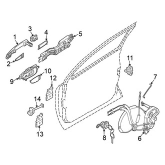 Nissan OE - Front Door - Lock & Hardware (Sport Utility)
