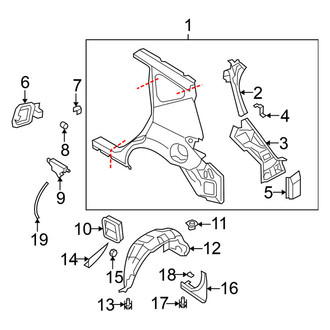 Nissan OE - Quarter Panel & Components (Sport Utility)
