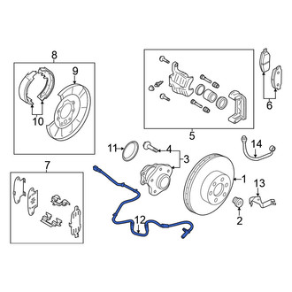Nissan OE - Front ABS Wheel Speed Sensor