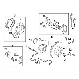 Nissan OE - Rear Suspension - Brake Components (FWD)