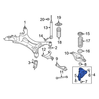 Nissan OE - Rear Left Suspension Knuckle