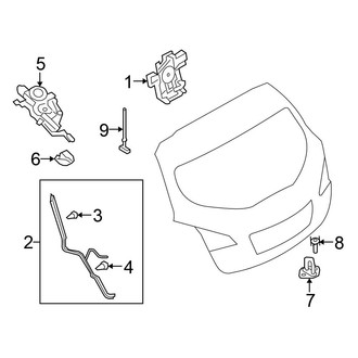 Nissan OE - Lift Gate - Lock & Hardware (With Power), (Sport Utility)