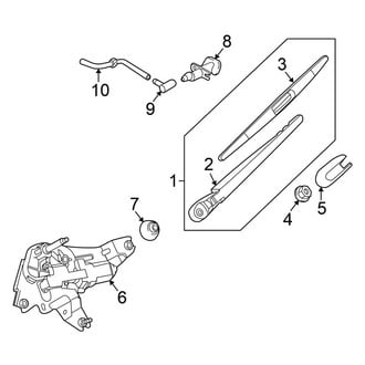 Nissan OE - Lift Gate - Wiper & Washer Components