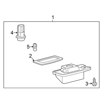 Nissan OE - Rear Lamps - License Lamps (Sport Utility)
