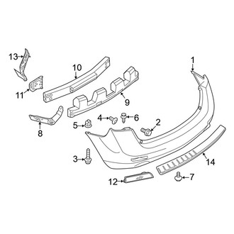 Nissan OE - Rear Bumper - Bumper & Components