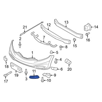 Nissan OE - Front Right Fog Light Trim