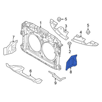 Nissan OE - Front Left Radiator Support Splash Shield