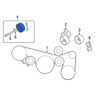 Nissan OE - Left Accessory Drive Belt Idler Pulley