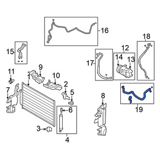 Nissan OE - Upper A/C Refrigerant Hose