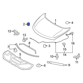 Nissan OE - Front Hood Stop Buffer