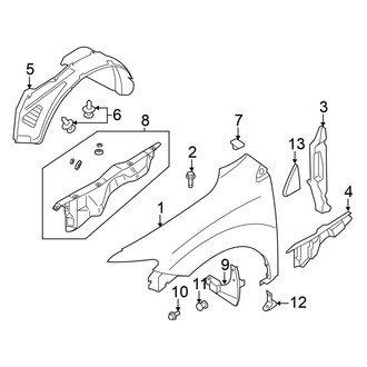 Nissan OE - Fender & Components (Convertible)