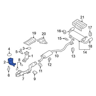 Nissan OE - Left Catalytic Converter