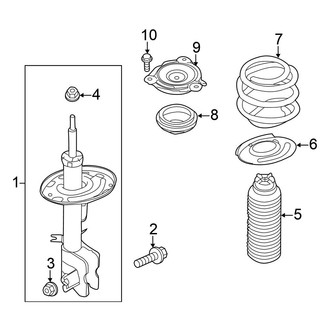 Nissan OE - Front Suspension - Struts & Components (Convertible)