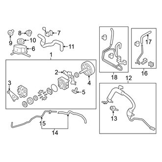 Nissan OE - Steering Gear & Linkage - Pump & Hoses